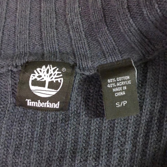 Timberland Knitted Zip-up Sweater sz: Small - Picture 6 of 8